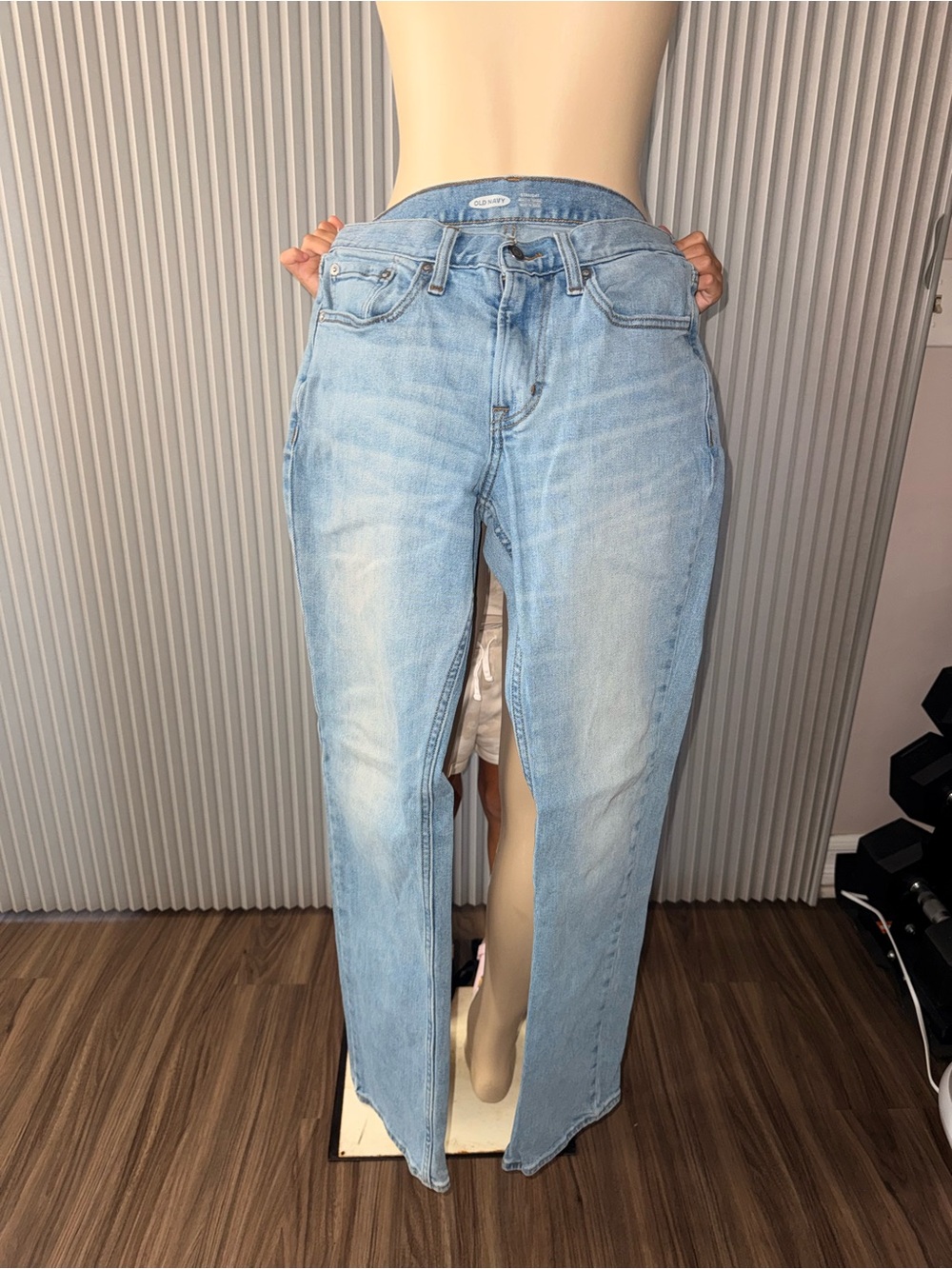 Old Navy Light Blue Kids Straight Leg Jeans